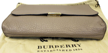BURBERRY Heritage Sonnet Grain Leather Large Clutch