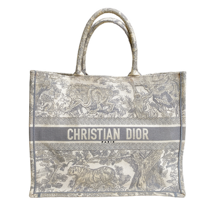DIOR BOOK TOTE  LARGE IN GRAY