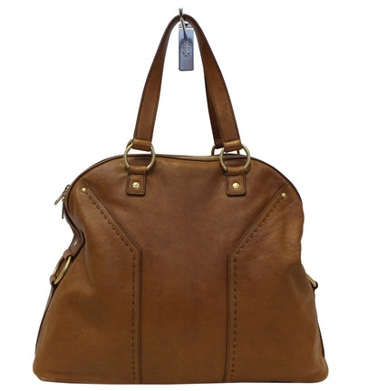 Yves Saint Laurent Muse Brown Leather Satchel Bag