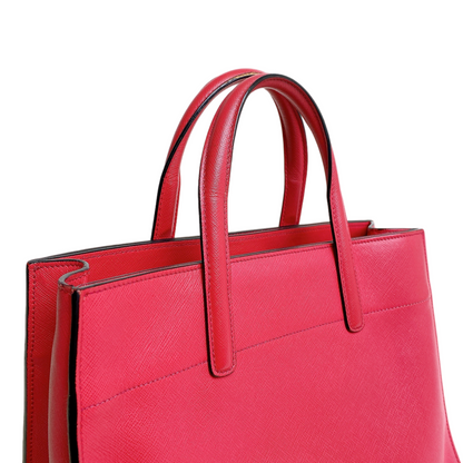 Prada Pink Saffiano Soft Leather Tote Bag