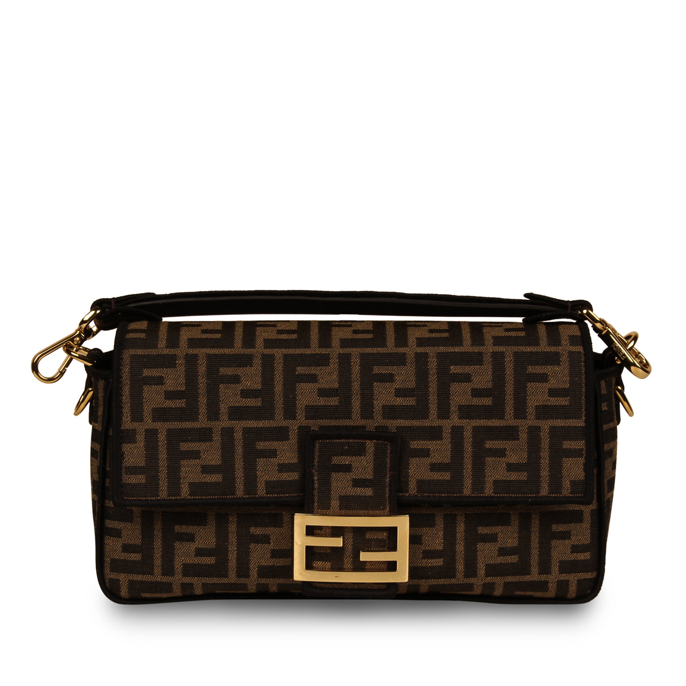 Fendi Zucca Canvas Baguette Bag - Medium