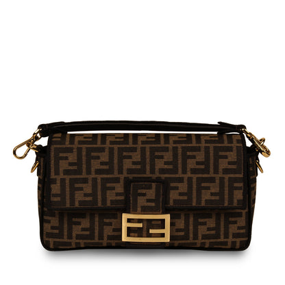 Fendi Zucca Canvas Baguette Bag - Medium