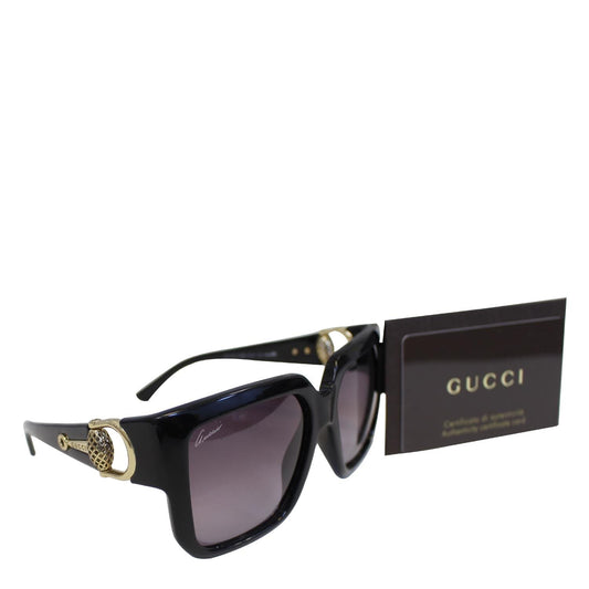 GUCCI Square Frame Horsebit Sunglasses 3713
