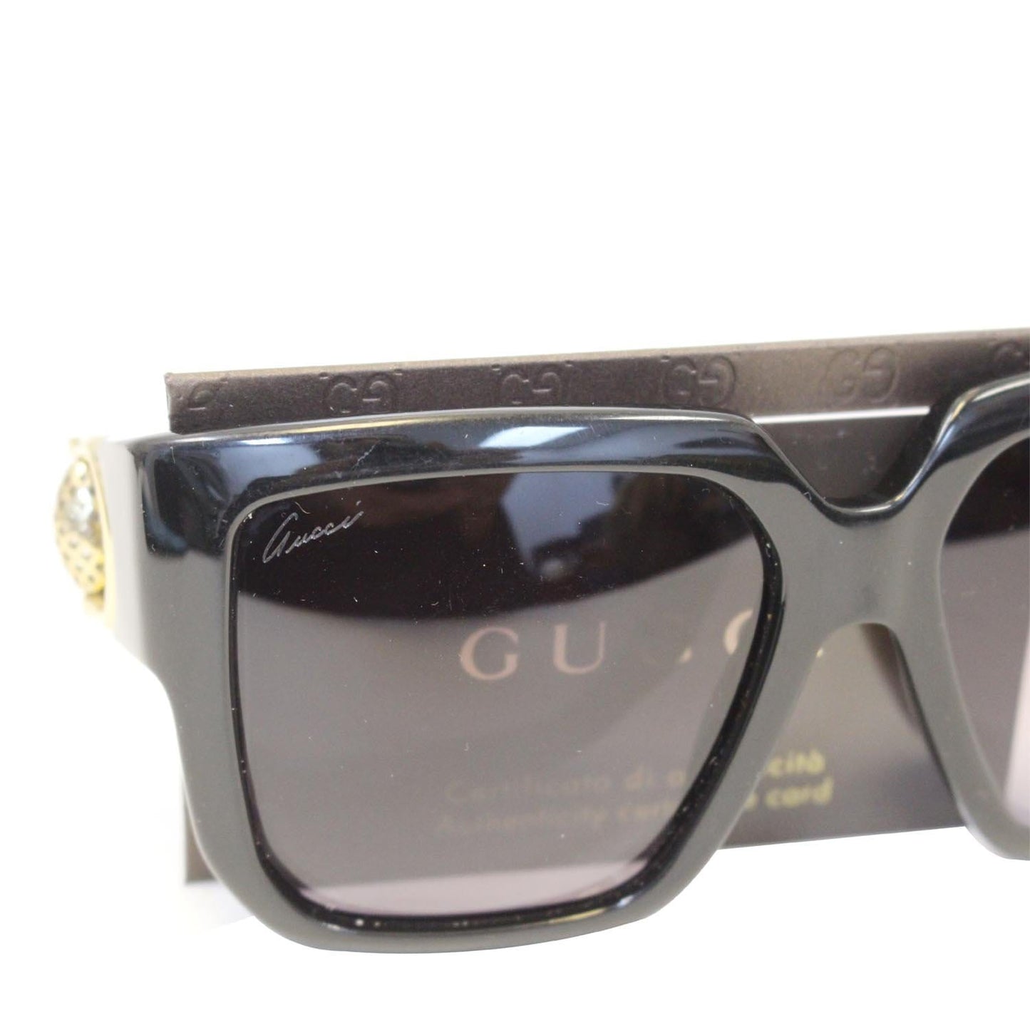 GUCCI Square Frame Horsebit Sunglasses 3713