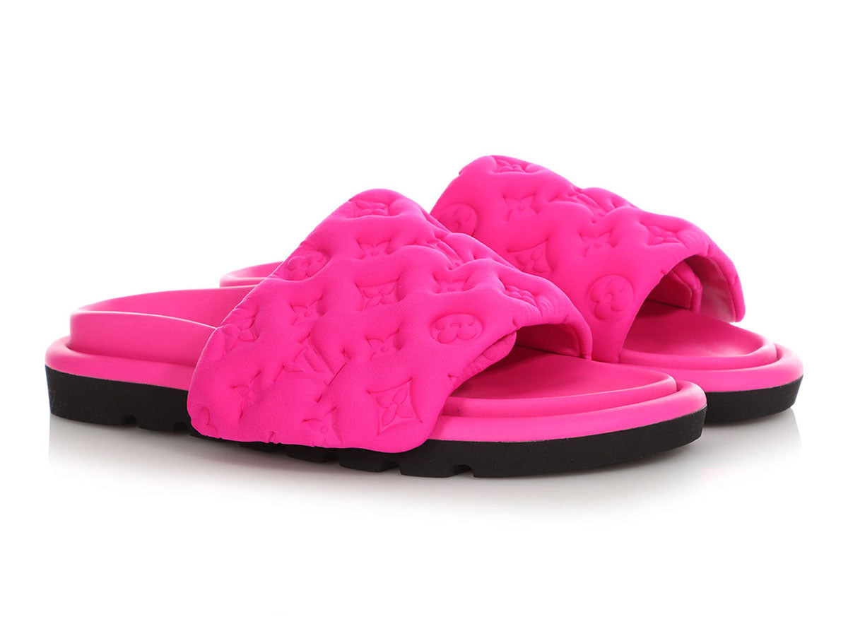 Louis Vuitton Pink Pool Pillow Flat Comfort Mules