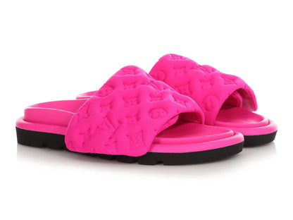 Louis Vuitton Pink Pool Pillow Flat Comfort Mules