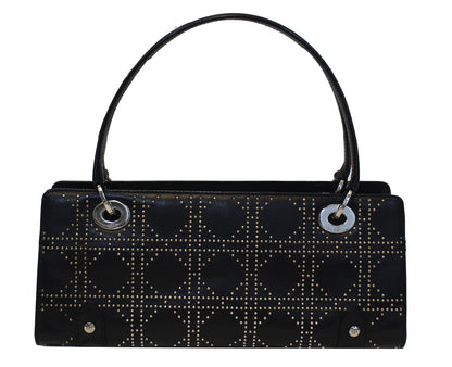 CHRISTIAN DIOR Black Studded Lady Dior Shoulder Bag