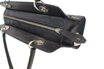 CHRISTIAN DIOR Black Studded Lady Dior Shoulder Bag