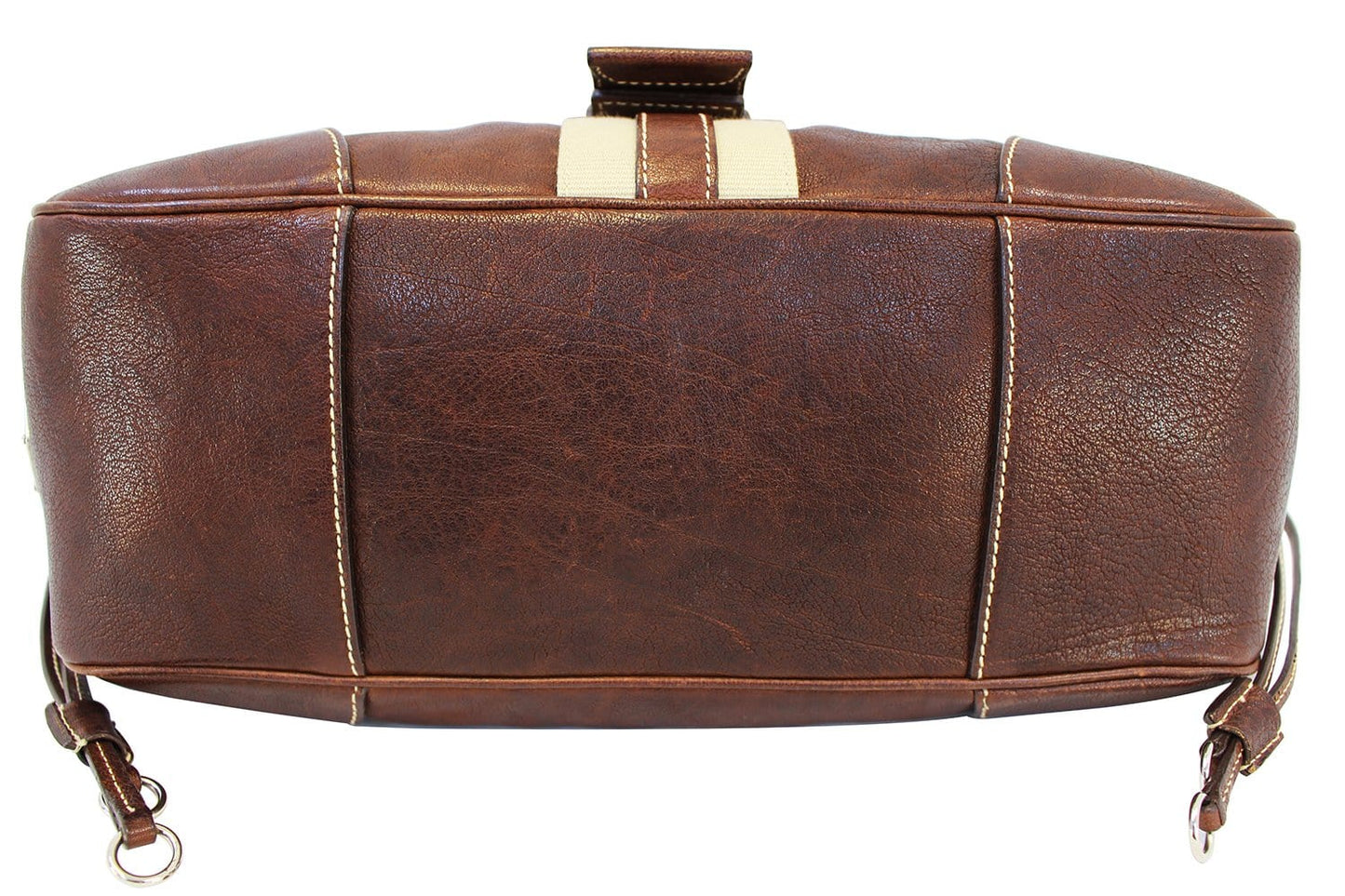 PRADA Burgundy Flap Shoulder Handbag