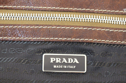 PRADA Burgundy Flap Shoulder Handbag