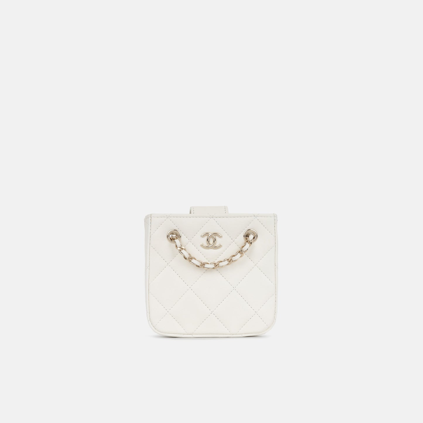 Chanel Tiny Square Clutch on Chain