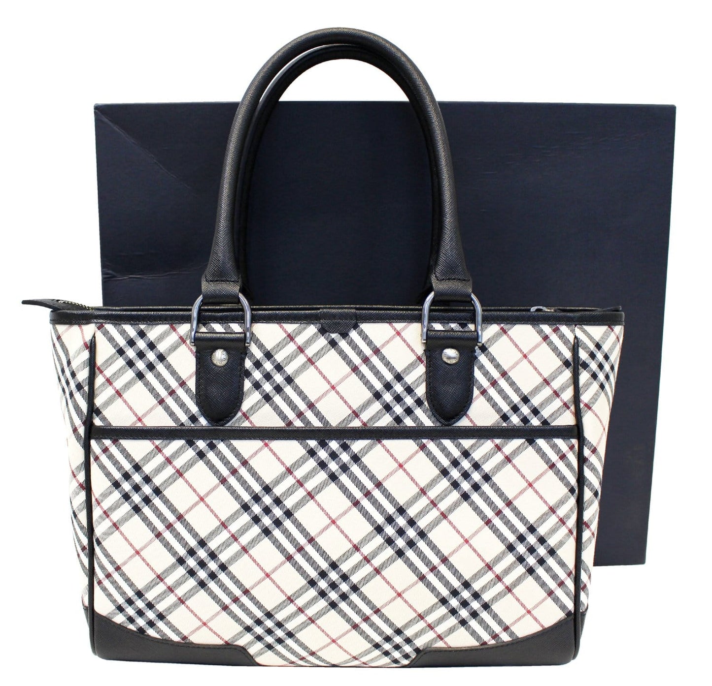 Burberry Shoulder Bag - BURBERRY Women Bag Check Plaid Jacquard