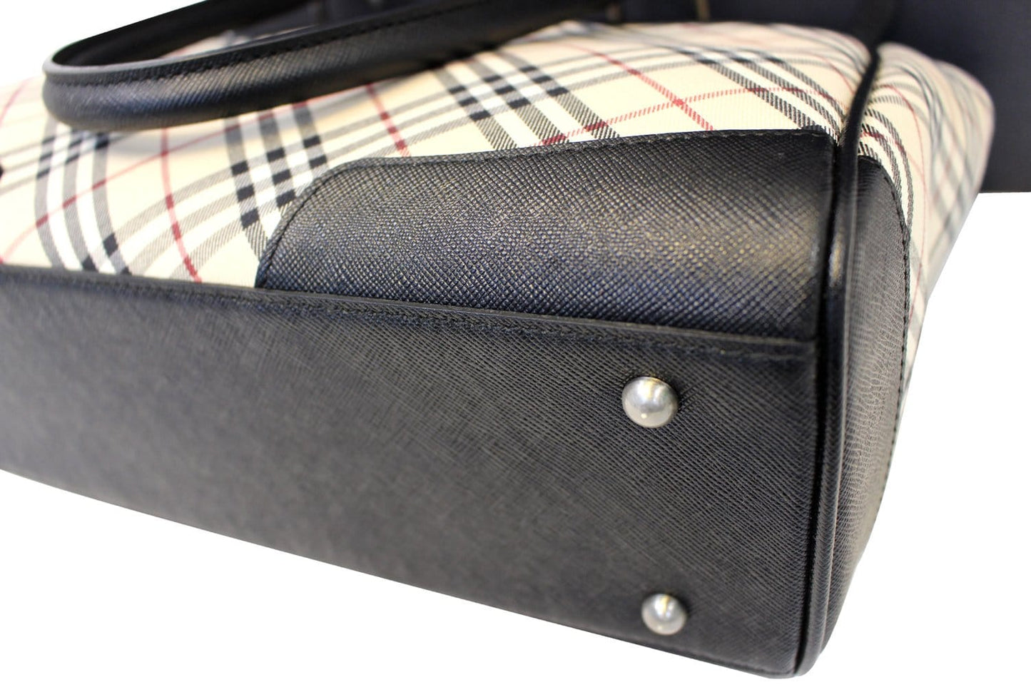 Burberry Shoulder Bag - BURBERRY Women Bag Check Plaid Jacquard