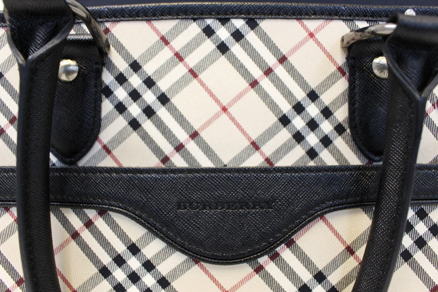 Burberry Shoulder Bag - BURBERRY Women Bag Check Plaid Jacquard