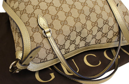 GUCCI Bree Original GG Canvas Top Handle Shoulder Bag