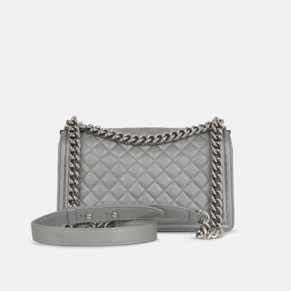 Chanel Boy Bag - Silver