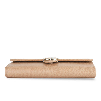 Gucci Interlocking GG Long Wallet - Beige