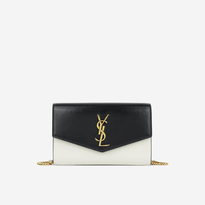Saint Laurent Uptown Monogram Chain Wallet