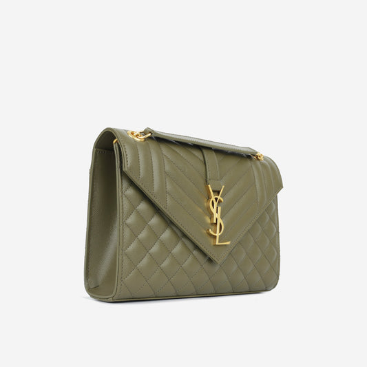 Saint Laurent Medium Envelope - Khaki
