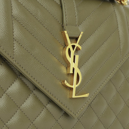 Saint Laurent Medium Envelope - Khaki