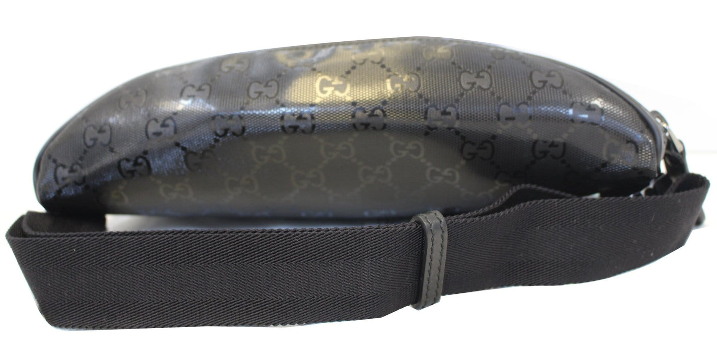 GUCCI GG Imprime Monogram Waist Bum Bag Black 233269