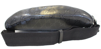 GUCCI GG Imprime Monogram Waist Bum Bag Black 233269