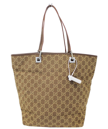 GUCCI Beige/Brown Monogram Canvas Tote Bag