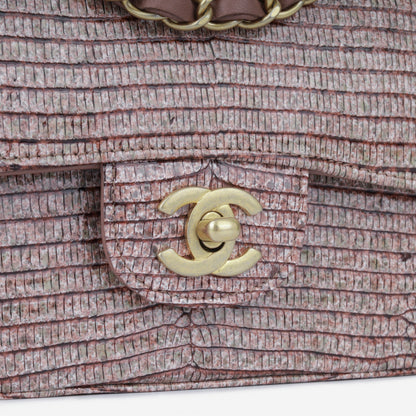 Chanel Mini Rectangular Flap - Mauve Taupe Lizard