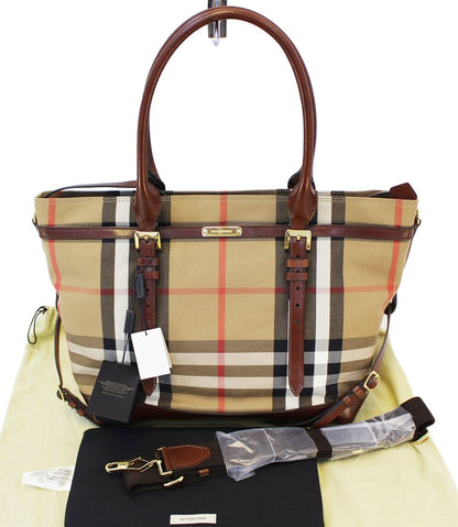 BURBERRY Handbags Marta Check Canvas | BURBERRY Diaper Bag