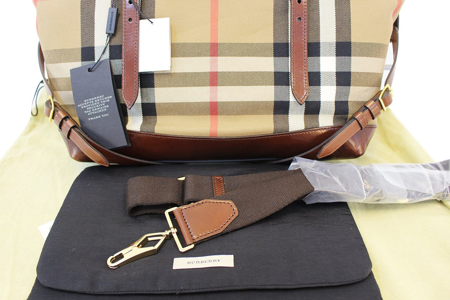 BURBERRY Handbags Marta Check Canvas | BURBERRY Diaper Bag