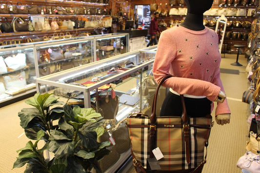 BURBERRY Handbags Marta Check Canvas | BURBERRY Diaper Bag