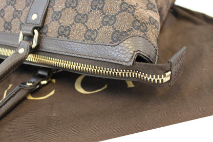 GUCCI GG Canvas 327793 Dark Brown Shoulder Handbag