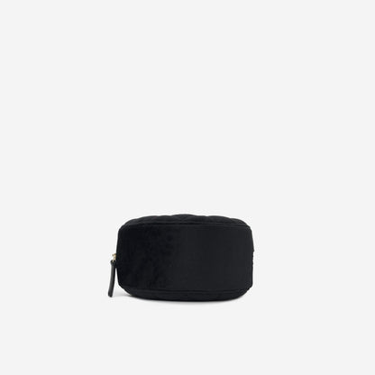 Chanel Velvet Quilted Clutch on Chain