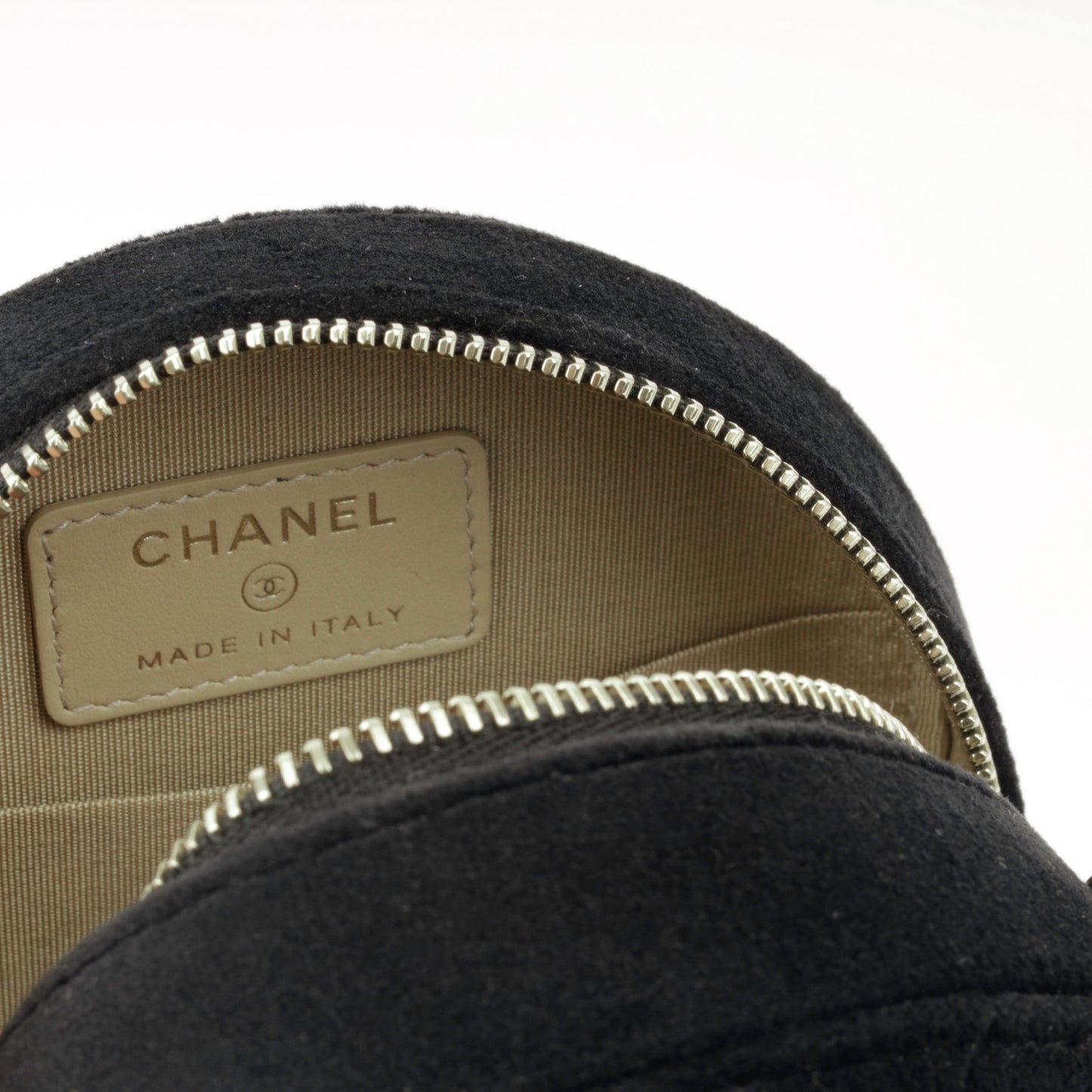 Chanel Velvet Quilted Clutch on Chain