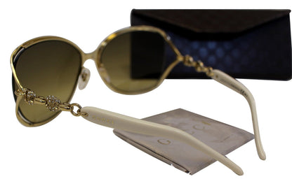 GUCCI Women's GG 4250/N/S Gold/Brown Sunglasses