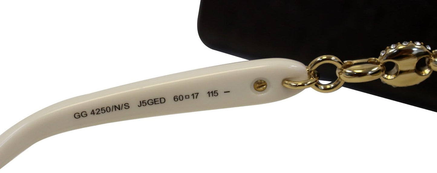 GUCCI Women's GG 4250/N/S Gold/Brown Sunglasses