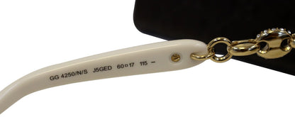 GUCCI Women's GG 4250/N/S Gold/Brown Sunglasses