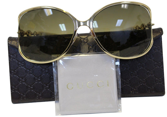 GUCCI Women's GG 4250/N/S Gold/Brown Sunglasses
