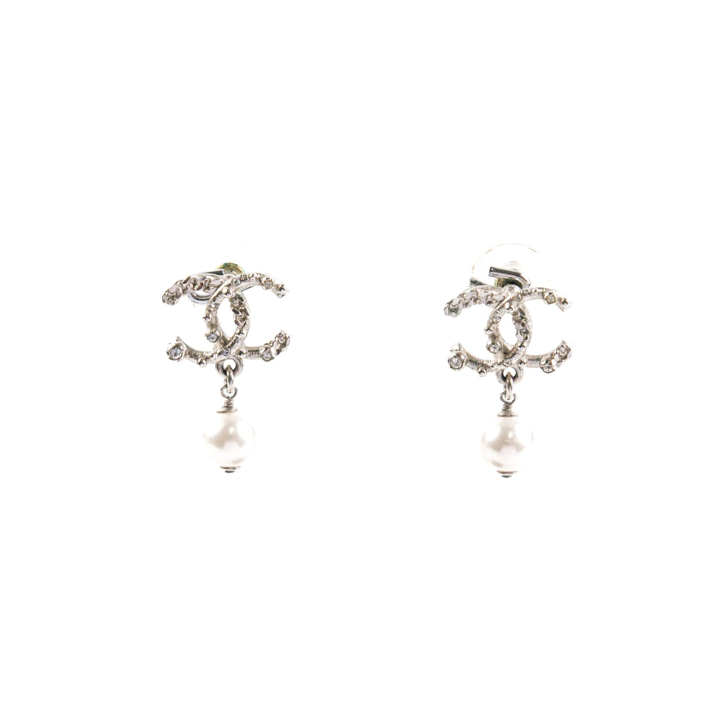 Chanel CC Logo Earrings