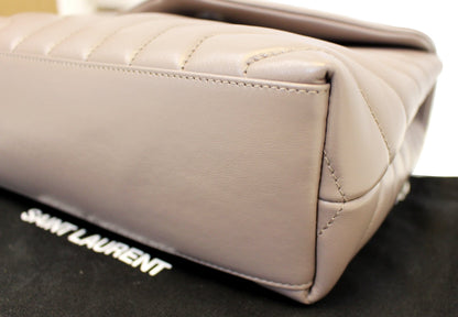 YVES SAINT LAURENT Matelasse Loulou Small Chain Shoulder Bag Taupe