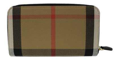 BURBERRY Wallet - Burberry Black Leather Haymarket Continental