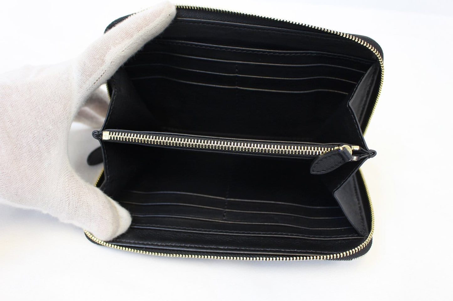 BURBERRY Wallet - Burberry Black Leather Haymarket Continental