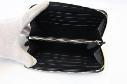 BURBERRY Wallet - Burberry Black Leather Haymarket Continental
