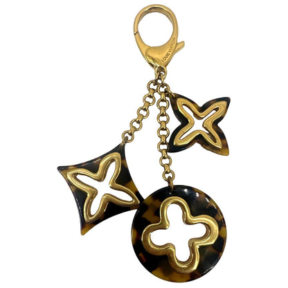 LOUIS VUITTON Resin Insolence Bag Charm Gold