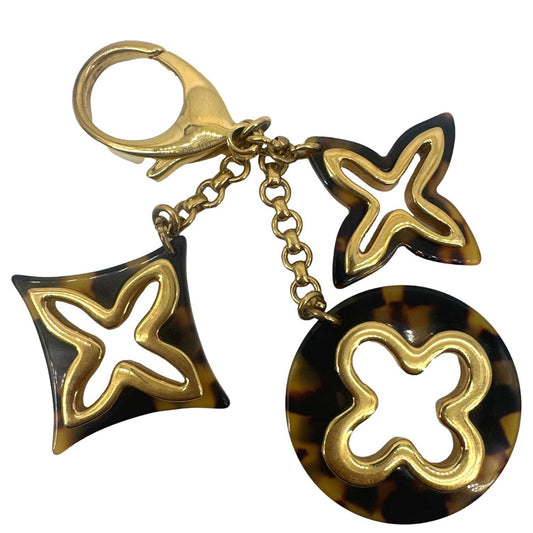 LOUIS VUITTON Resin Insolence Bag Charm Gold