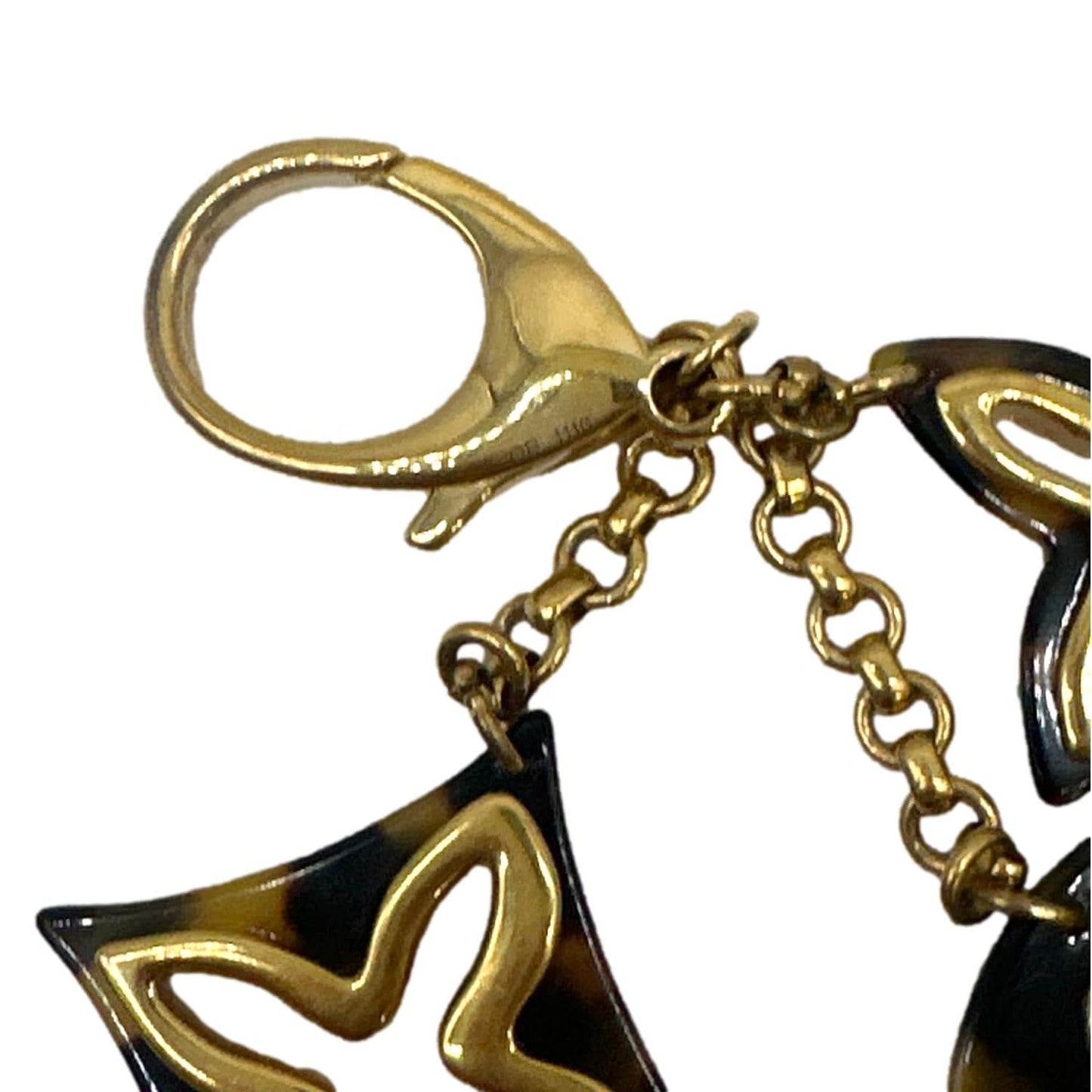 LOUIS VUITTON Resin Insolence Bag Charm Gold