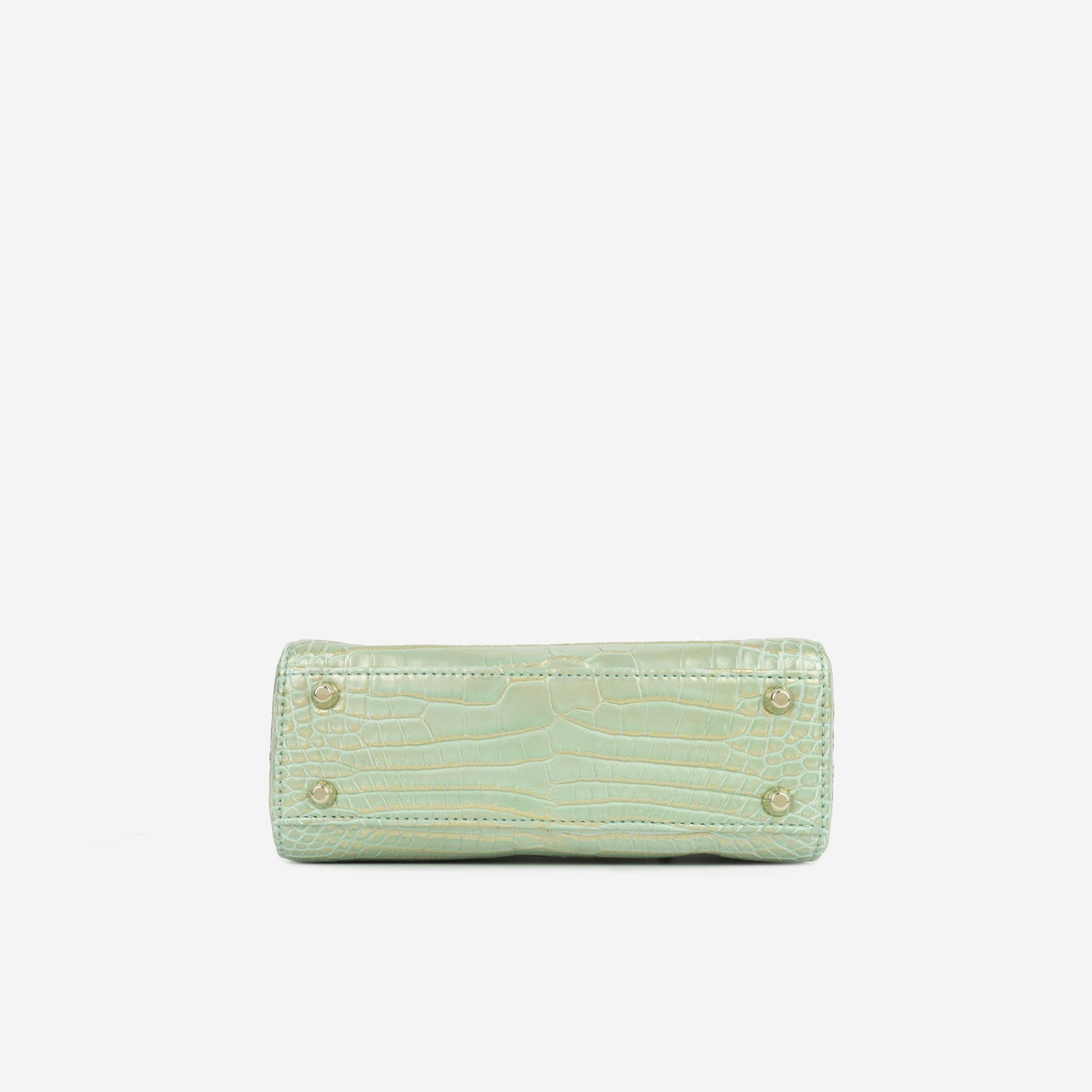 Christian Dior Mini Lady Dior - Green/Gold Crocodile