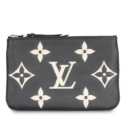 Louis Vuitton Pochette Double Zip - Bicolour Empreinte