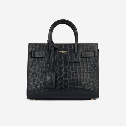 Saint Laurent Nano Sac de Jour - Black Croc