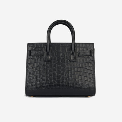 Saint Laurent Nano Sac de Jour - Black Croc